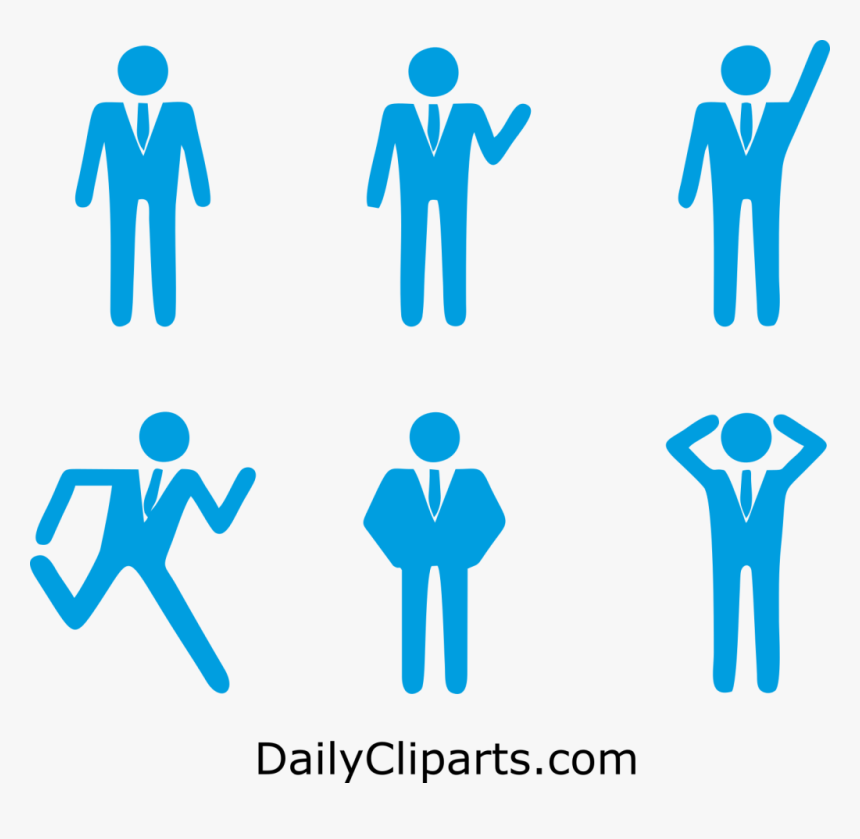 Businessman Expressions Hand Gestures Clipart Icon - Gestures Clipart, HD Png Download, Free Download