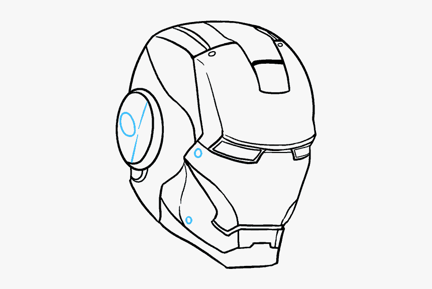 Durga Drawing Mask Goddess - Iron Man Drawing Helmet, HD Png Download, Free Download