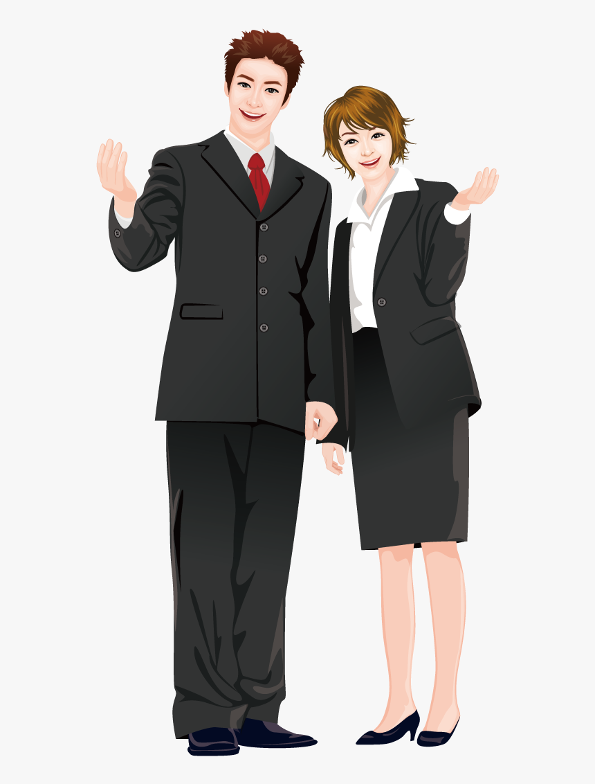 People In Suits Png - Business Men And Women Cartoon Png, Transparent Png, Free Download