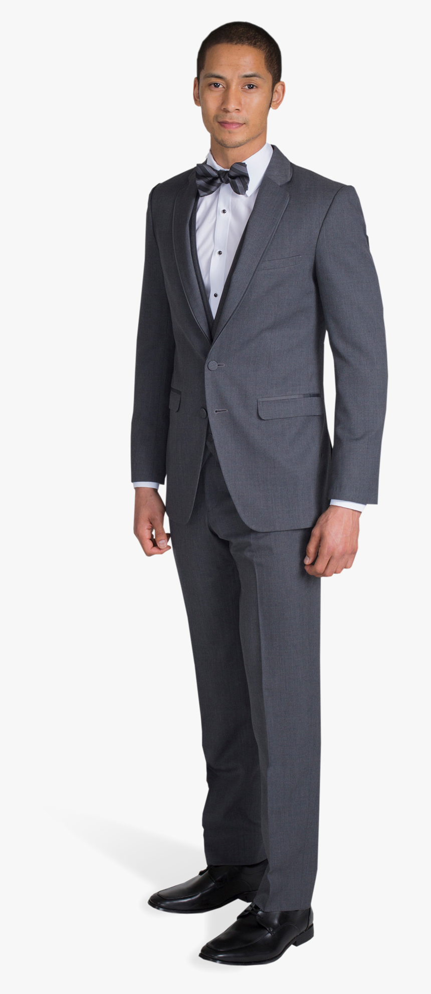 Charcoal Gray Notch Lapel Suit - Midnight Blue Double Breasted Suit, HD Png Download, Free Download