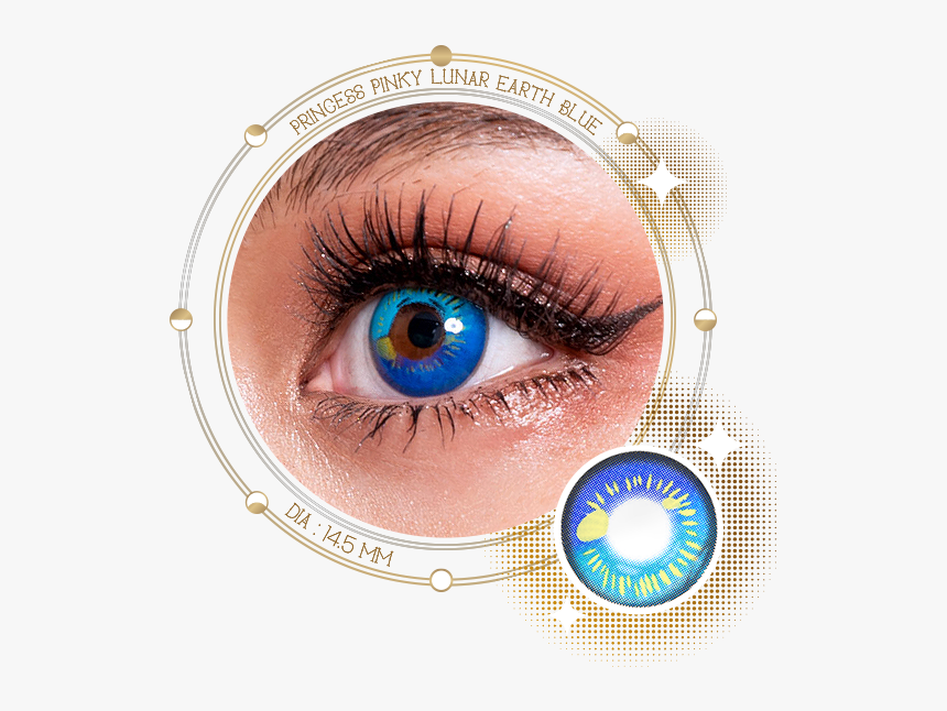 Princess Pinky Lunar Earth Blue Contacts, HD Png Download, Free Download