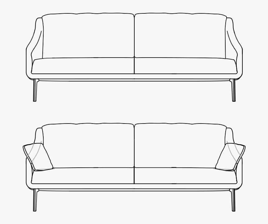 Img Ipdesign Sofa Flow Lounge 02 - Studio Couch, HD Png Download, Free Download