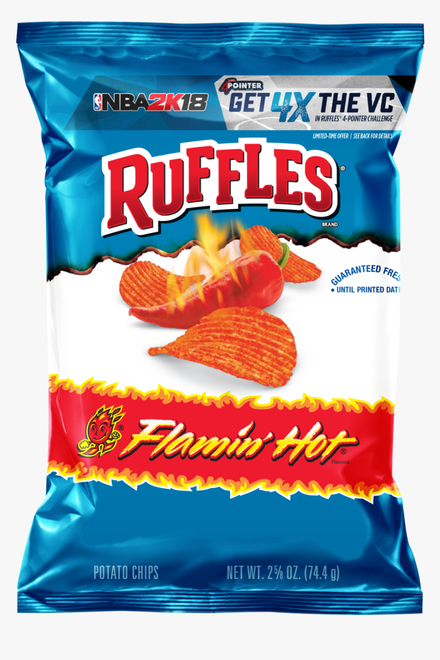 Snack - Spicy Ruffles Chips, HD Png Download, Free Download