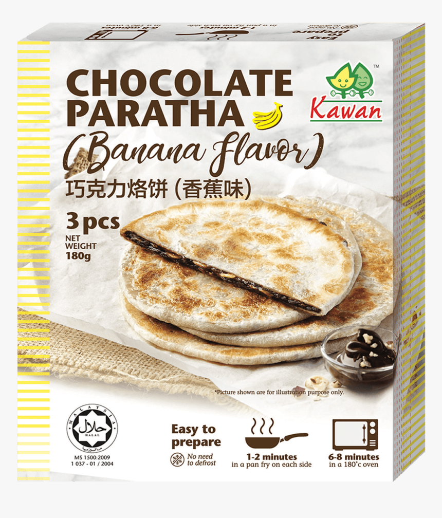 Chocolate Paratha 180gm - Chocolate Paratha, HD Png Download, Free Download