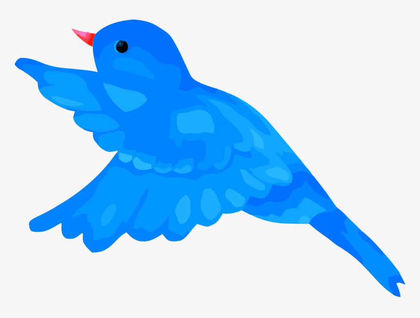 Blue Bird Clip Art Images - Cartoon Blue Bird Flying, HD Png Download, Free Download