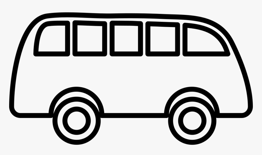 Bus Outline Pointing To Right - Bus Outline Png, Transparent Png, Free Download