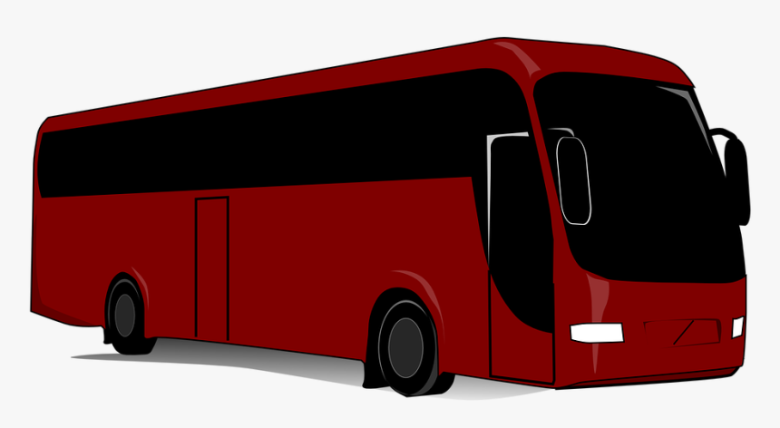 Bus, Red, Automobile - Transparent Background Bus Icon Png, Png Download, Free Download