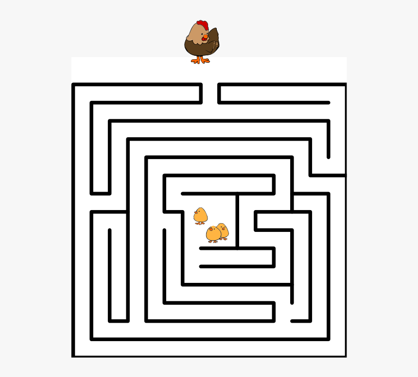 Maze And Drawing Book/print Version - Labyrinth Maze Drawing, HD Png Download, Free Download