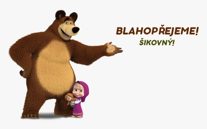 Transparent Masha And The Bear Png - Cartoon, Png Download, Free Download