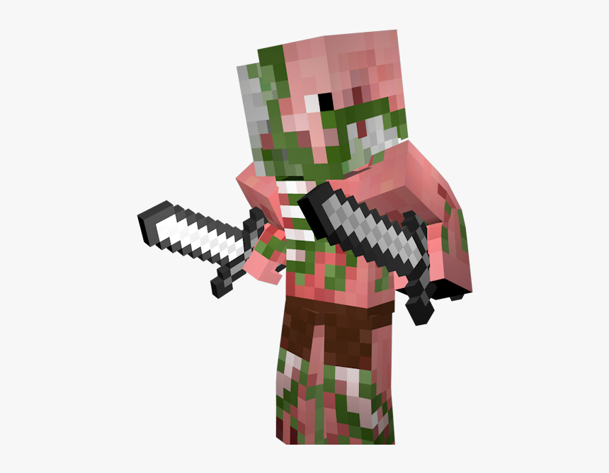 Minecraft Zombie Pigman Render, HD Png Download, Free Download