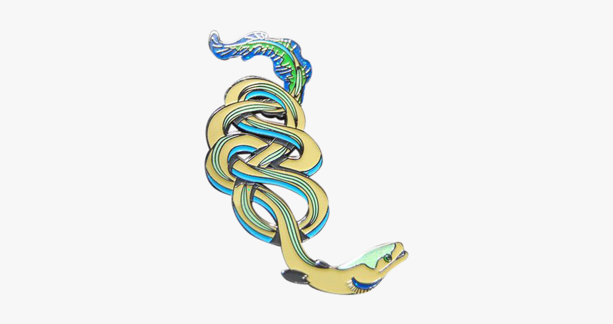 Knotted Eel Pin - Serpent, HD Png Download, Free Download