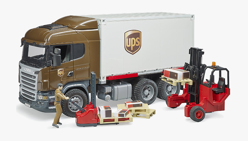 bruder scania ups truck