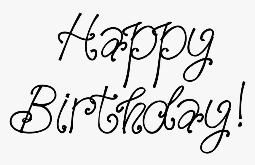 Birthday Png Tumblr - Calligraphy, Transparent Png, Free Download