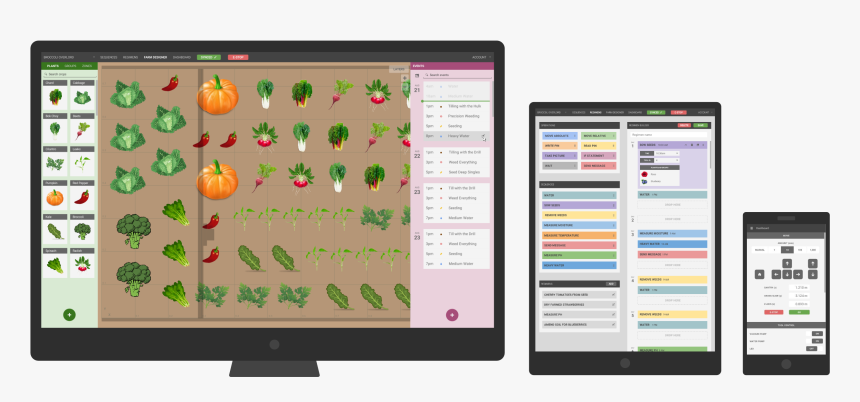 Farmbot Genesis Web App On Different Devices - Farmbot Software, HD Png Download, Free Download