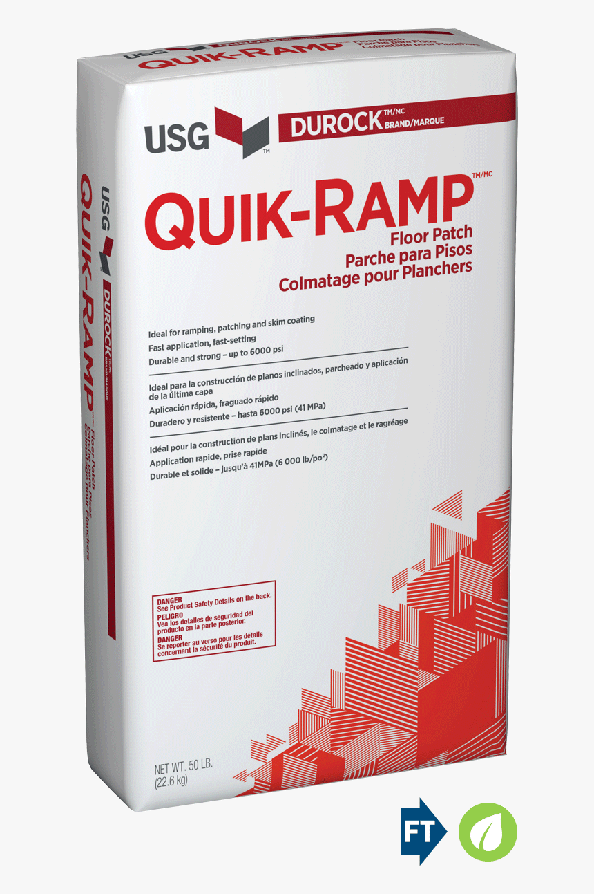 Usg Durock™ Quik-ramp™ Floor Patch - Bag Of Ceiling Texture, HD Png Download, Free Download