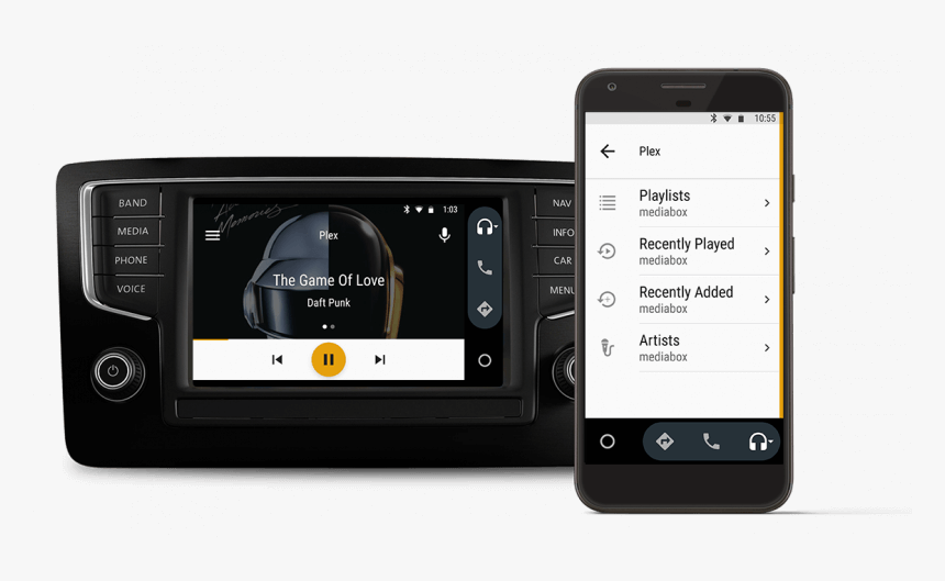 Android Auto Devices - Plex Android Auto, HD Png Download, Free Download