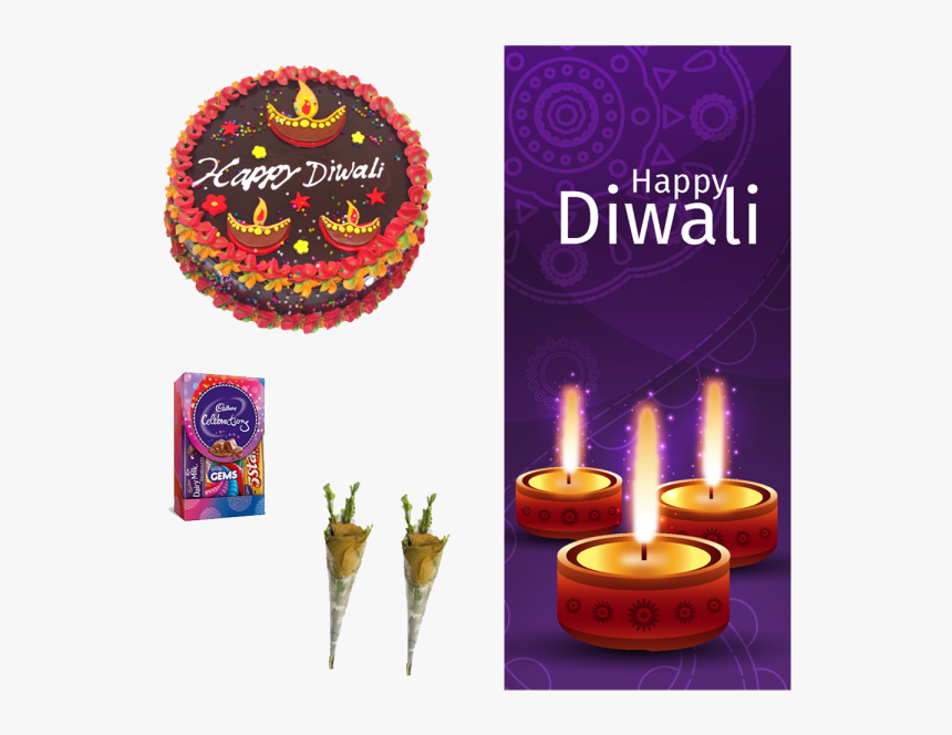 Diwali Diyas Special Chocolates - Cake For Diwali, HD Png Download, Free Download