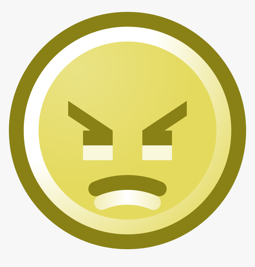 Free Angry Smiley Face Clip Art Illustration By - Aggravate Clipart, HD Png Download, Free Download