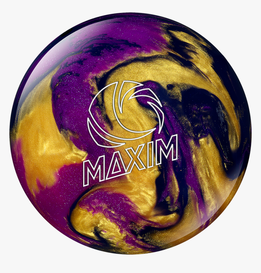 Purple And Yellow Bowling Ball, HD Png Download, Free Download