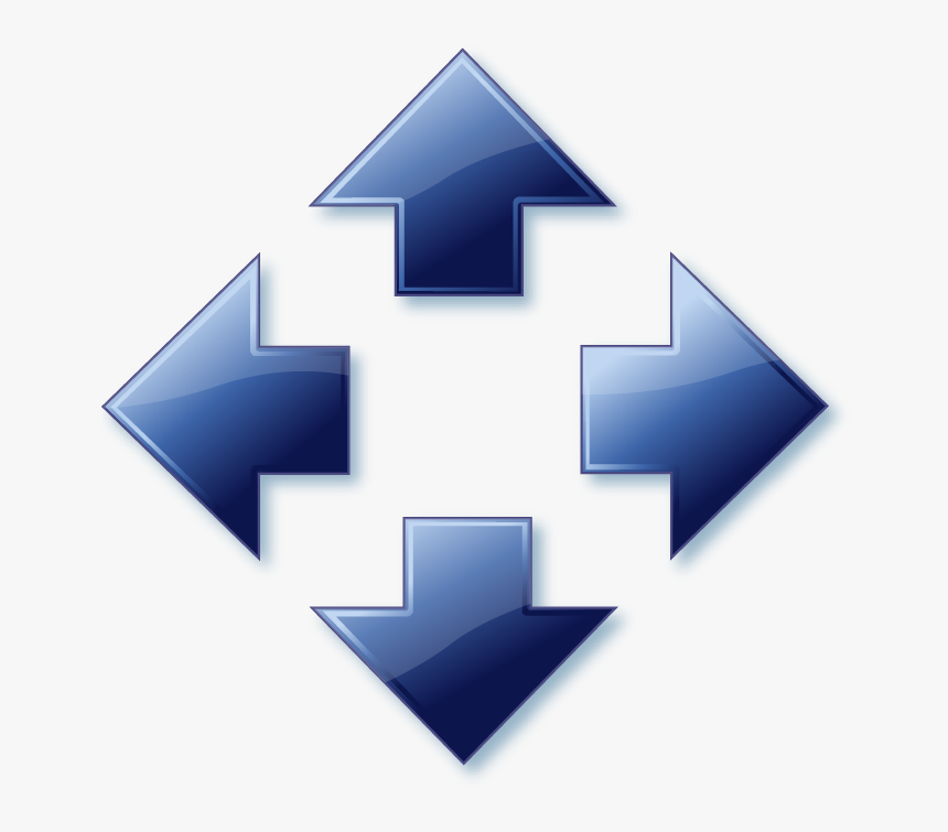 Arrows To 4 Directions, HD Png Download, Free Download