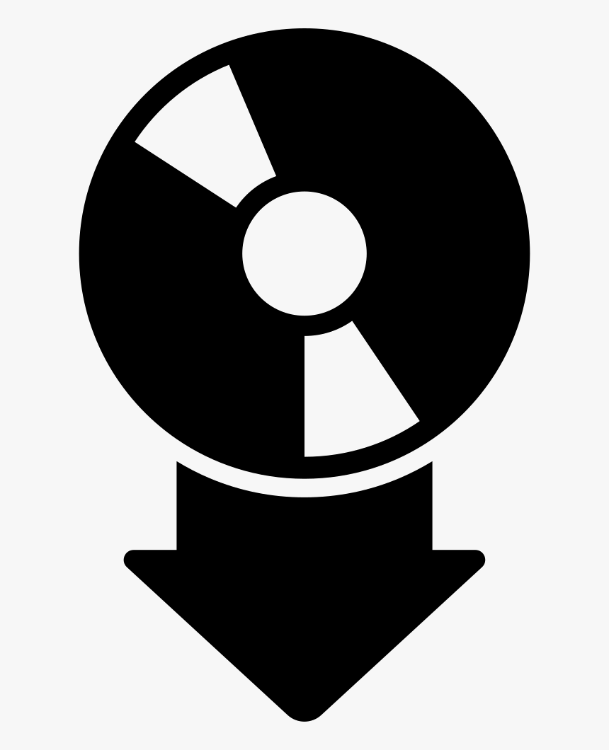 Disc Or Album Download Interface Symbol - Circle, HD Png Download, Free Download