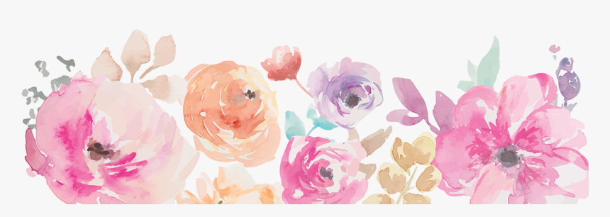 Transparent Background Watercolor Flowers Png, Png Download, Free Download