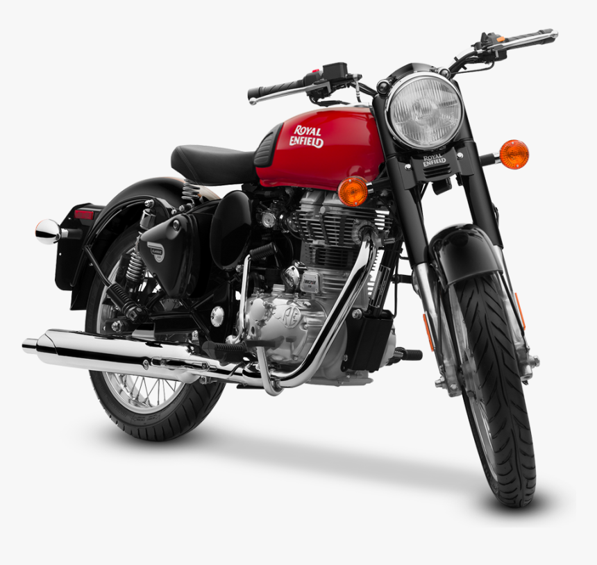 Red Colour Royal Enfield Classic 500, HD Png Download, Free Download