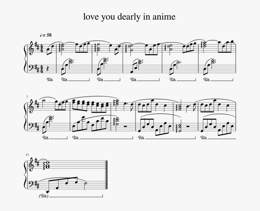 Transparent Anime Love Png - Secrets One Republic Piano Sheet Music, Png Download, Free Download