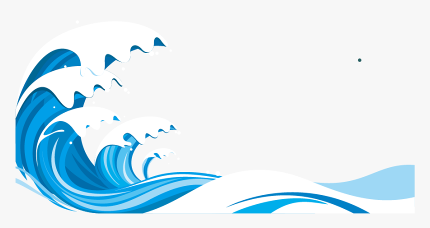Blue Vector Sea Pattern - Sea Wave Vector Png, Transparent Png, Free Download