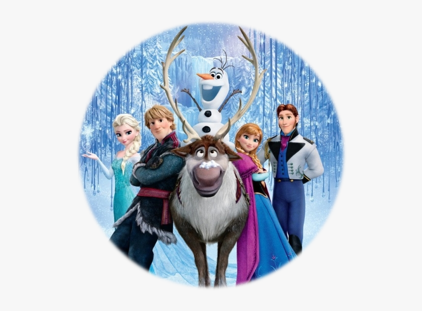 Kristoff Frozen Company Elsa Youtube Walt Disney Clipart - Round Frozen, HD Png Download, Free Download