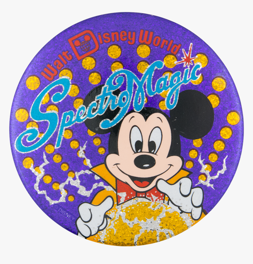 Walt Disney World Spectro Magic Entertainment Button - Cartoon, HD Png Download, Free Download