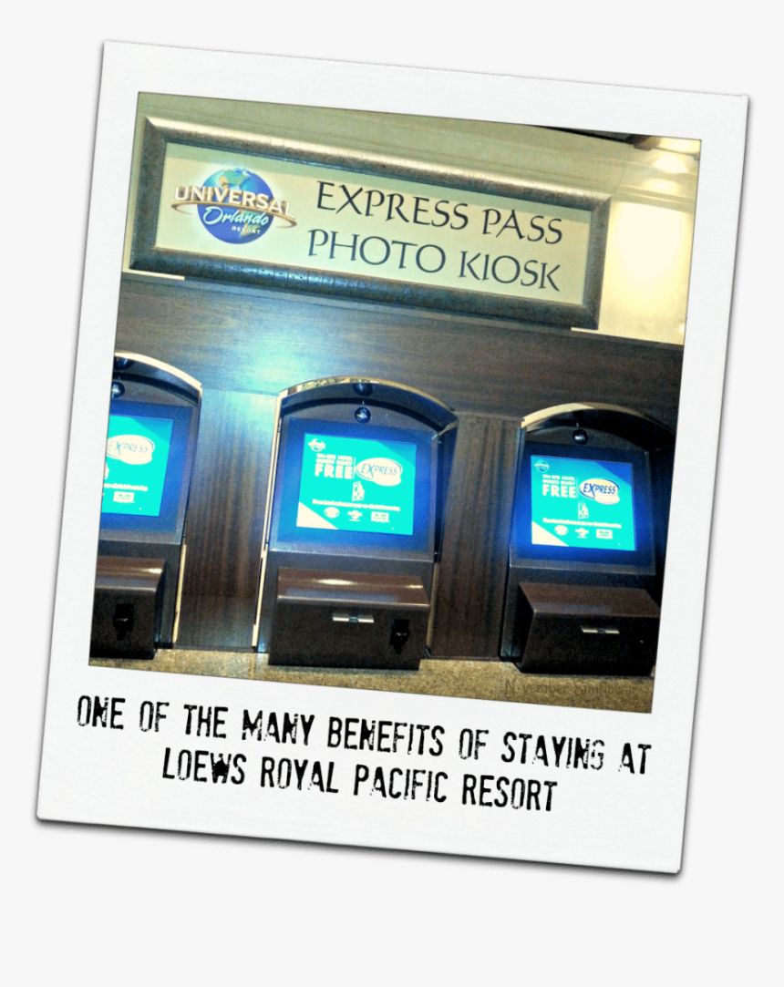 Universal Studios Express Pass Kiosk Guest Perk - Universal Orlando, HD Png Download, Free Download