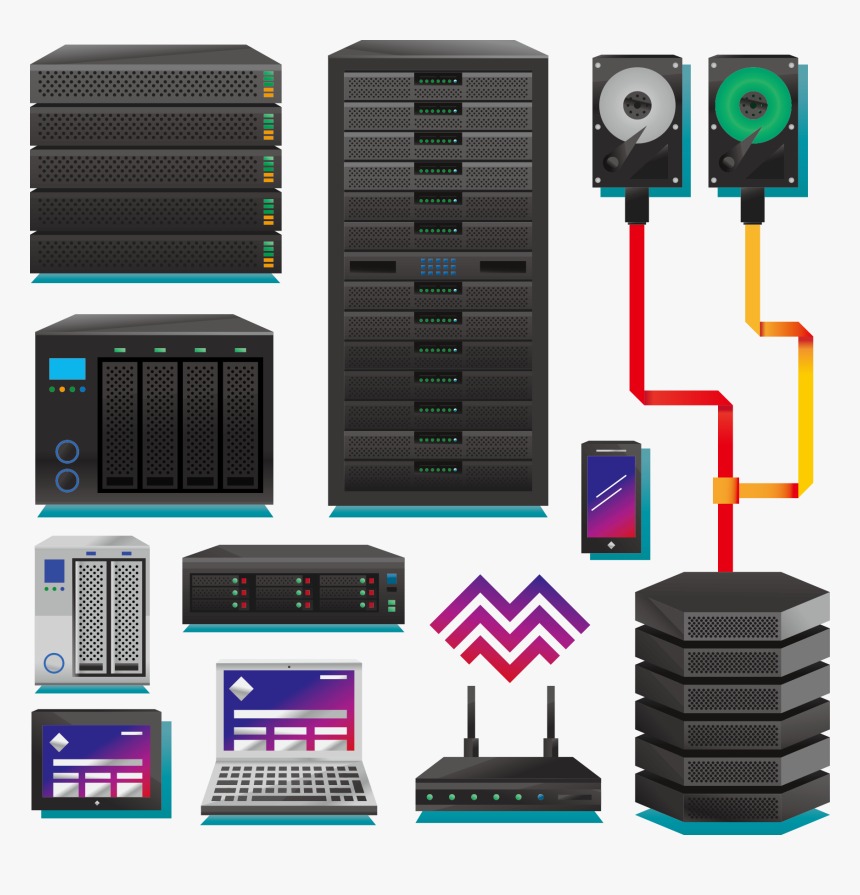 Computer Network Server Sequence Container Download - Server, HD Png Download, Free Download