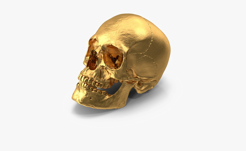 Gold Object Png Picture - Gold Skull Png, Transparent Png, Free Download