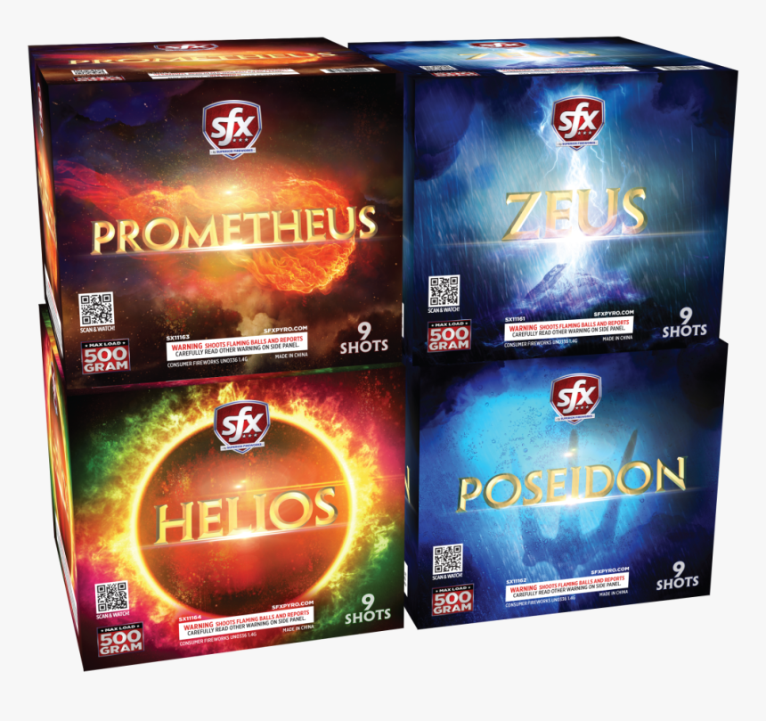 Products Poseidon - Firework Package Designs, HD Png Download, Free Download