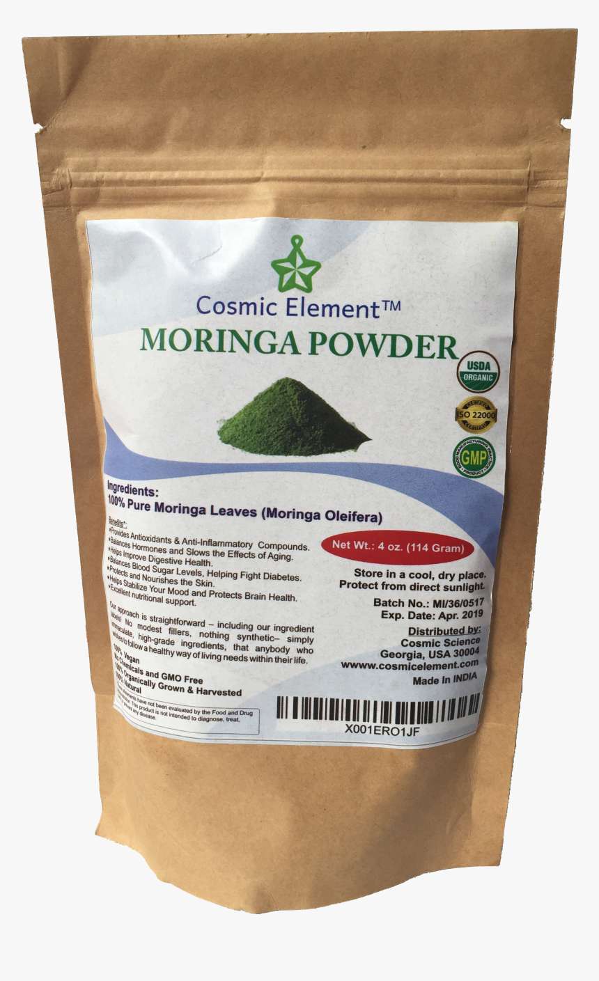 Cosmic Element Usda Organic Moringa Oleifera 4 Oz Non - White Rice, HD Png Download, Free Download