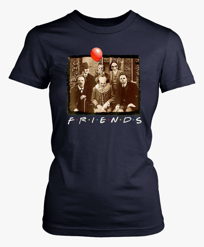 Friends It Spooky Clown Jason Squad Halloween Horror - Horror Shirt, HD Png Download, Free Download