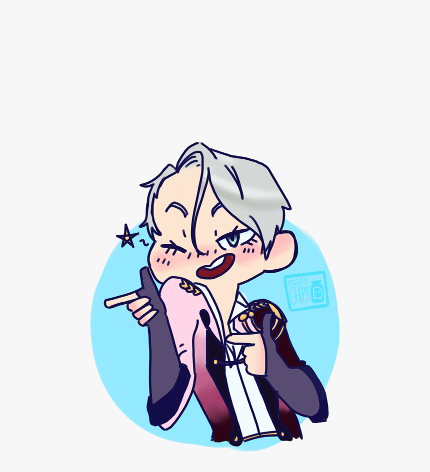 On Ice Viktor Nikiforov Yurio Plisetsky Fanart My Art - Cartoon, HD Png Download, Free Download