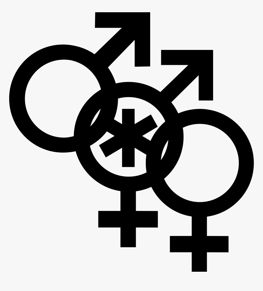 Nonbinary Man Symbol Interlocked With A Mars Symbol - Gender Vector Icon, HD Png Download, Free Download