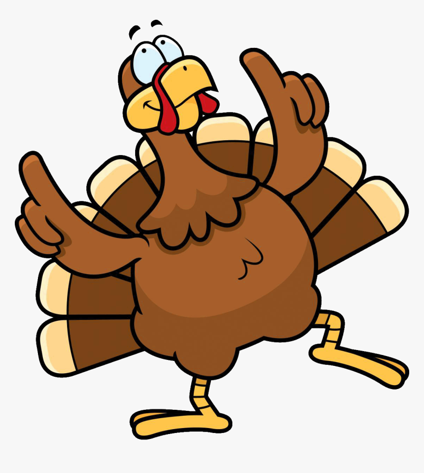 Animated Turkey Clipart - Happy Thanksgiving Turkey, HD Png Download, Free Download