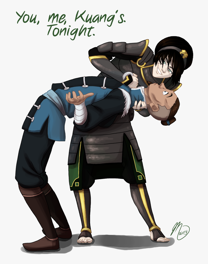 You, Me Kuang S Tonight /0 Zuko Katara Sokka Aang Azula - Avatar Sokka X Toph, HD Png Download, Free Download