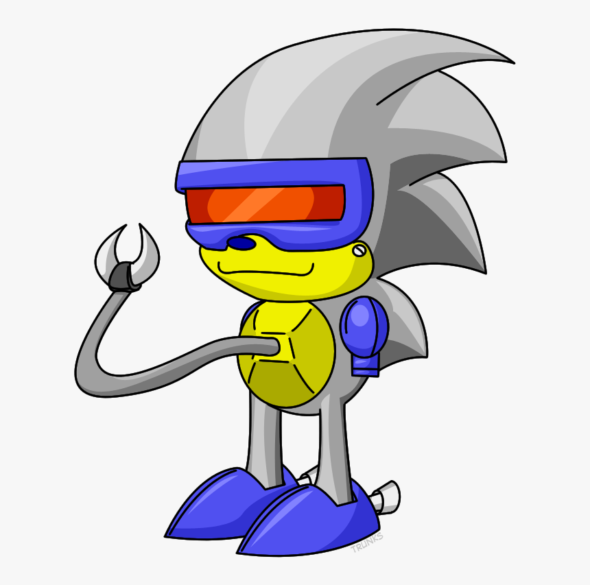 Silver Sonic Sonic 2 8bit - Sonic 2 8 Bit Silver Sonic, HD Png Download, Free Download