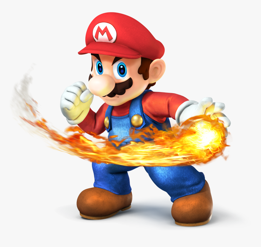 Mario Ssb4 Artwork - Super Mario Fire Png, Transparent Png, Free Download