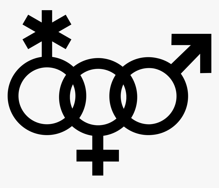 Venus Symbol Interlocked With A Nonbinary Symbol And - Bisexual Girl Symbol, HD Png Download, Free Download