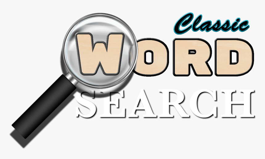 Classic Word Search - Word Search Title Png, Transparent Png, Free Download