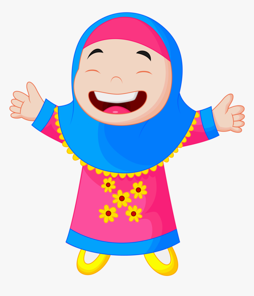 Clipart Family Muslims - Muslim Dan Muslimah Kartun, HD Png Download, Free Download