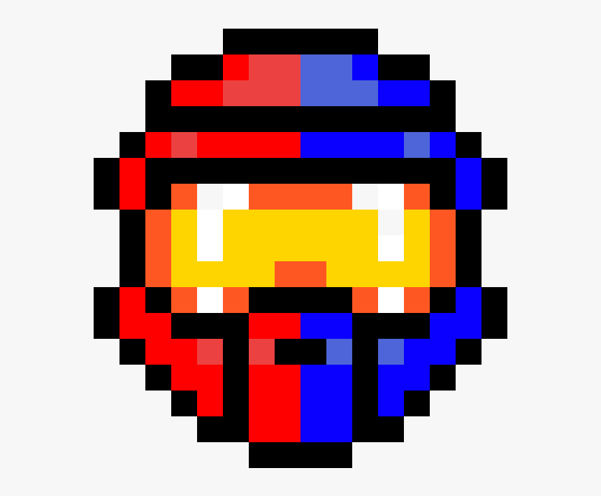 Red Vs Blue Png Download Master Chief Helmet Pixel Art Transparent Png Kindpng - red vs blue team roblox