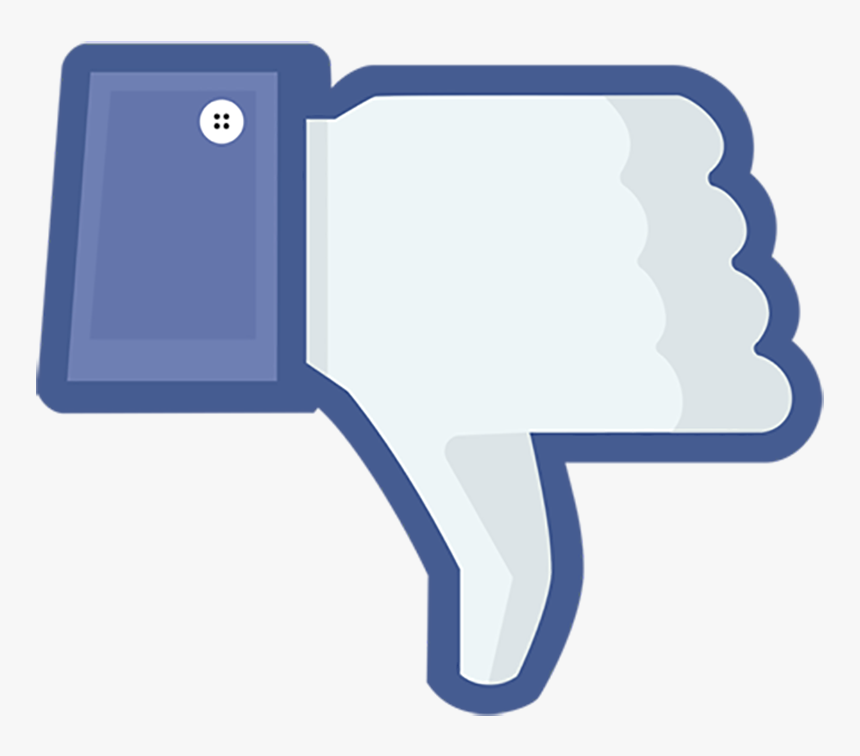 Facebook Dislike Transparent - Facebook Thumbs Down, HD Png Download, Free Download