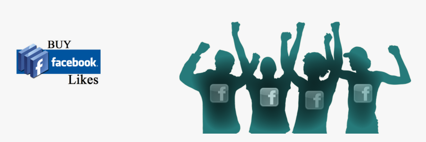 Transparent Facebook Likes Png - Silhouette Of People Cheering, Png Download, Free Download