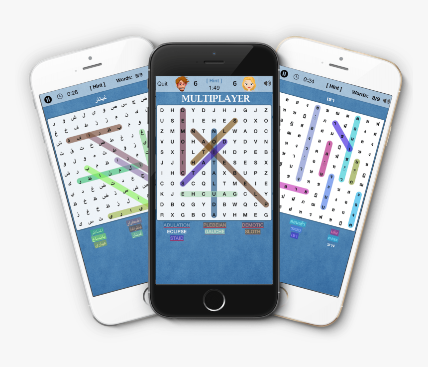 Word Search Multiplayer - Iphone, HD Png Download, Free Download